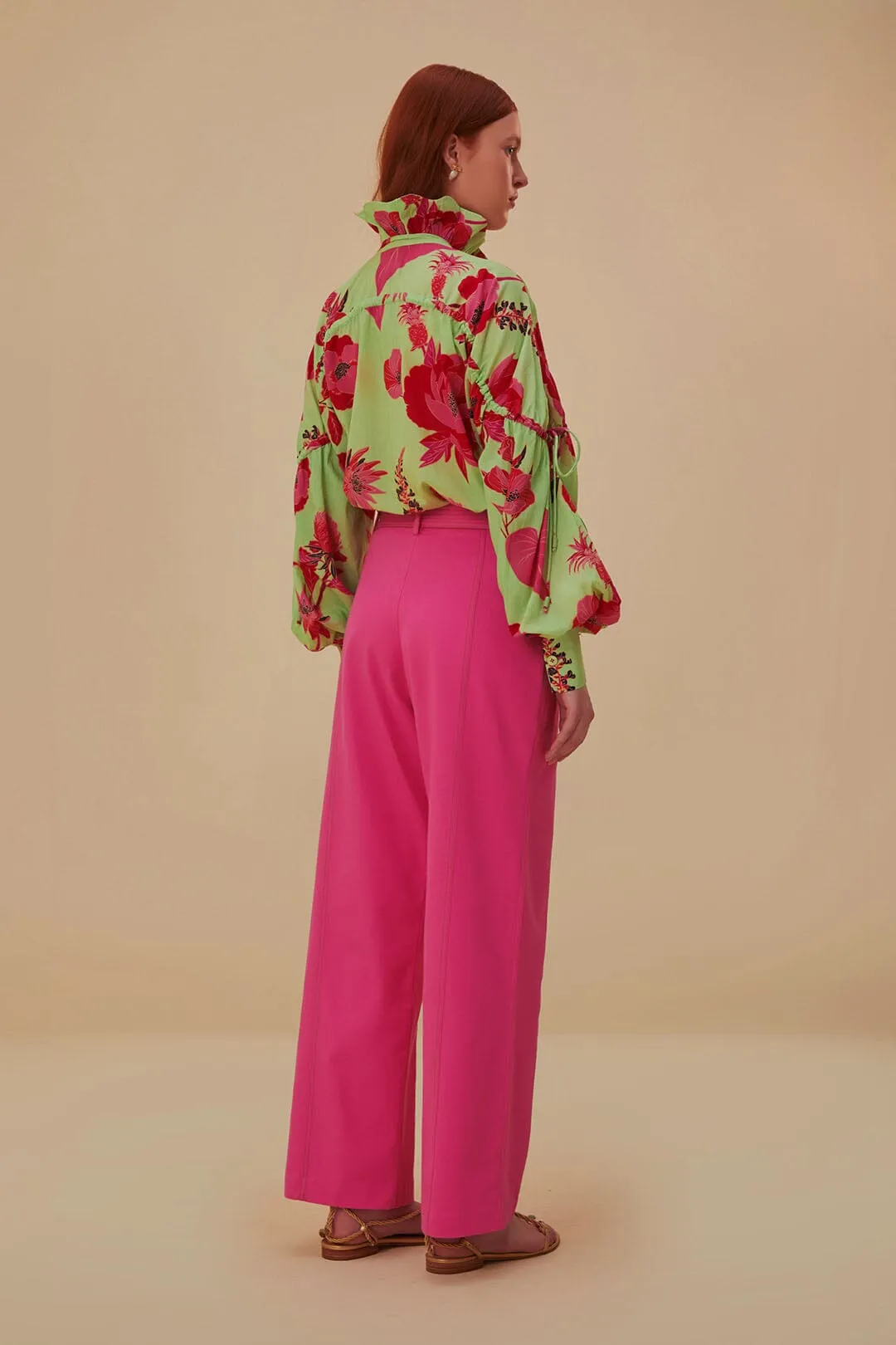 Pink Wide Pants sold by FARM Rio product image thumbnail 4