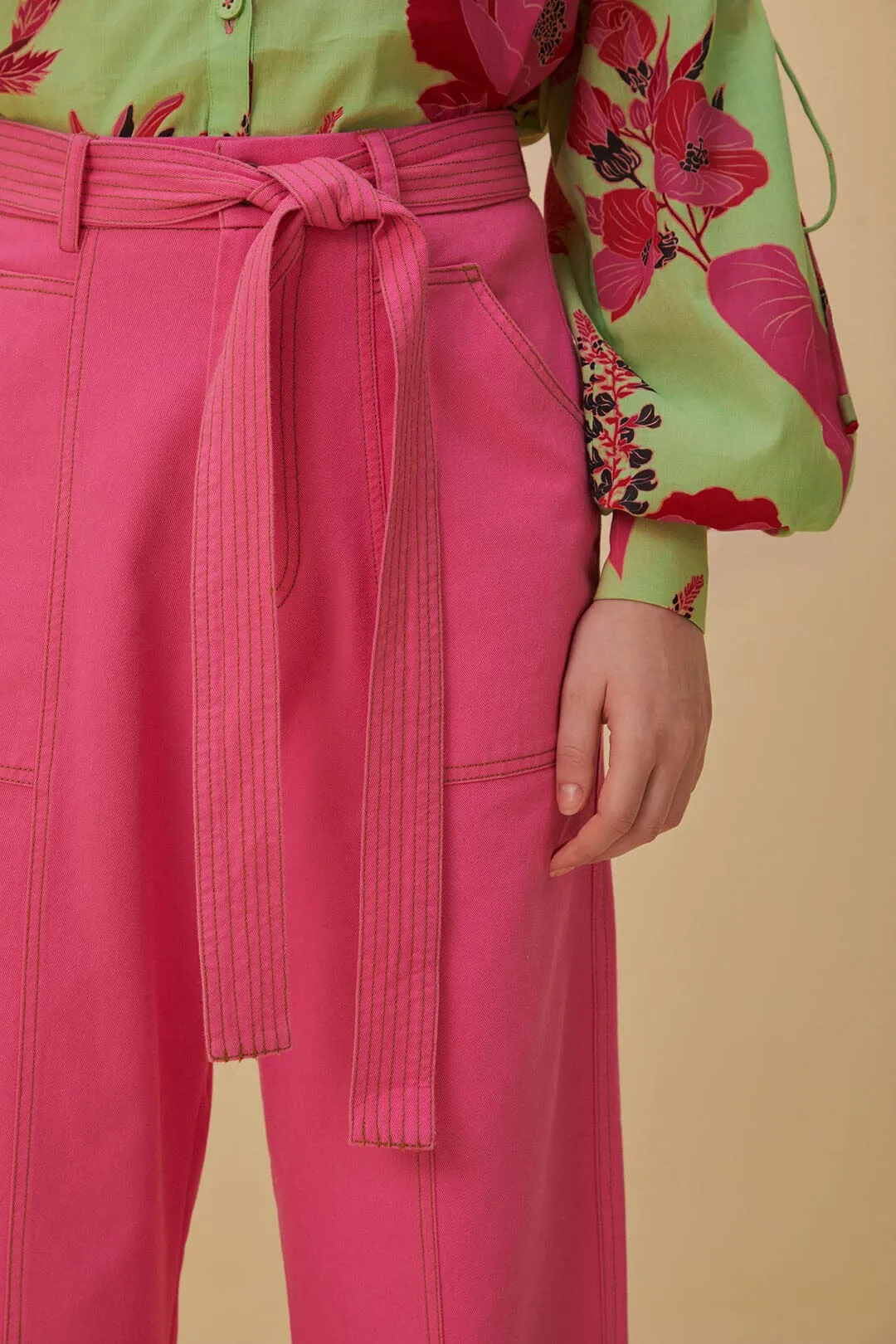 Pink Wide Pants sold by FARM Rio product image thumbnail 3