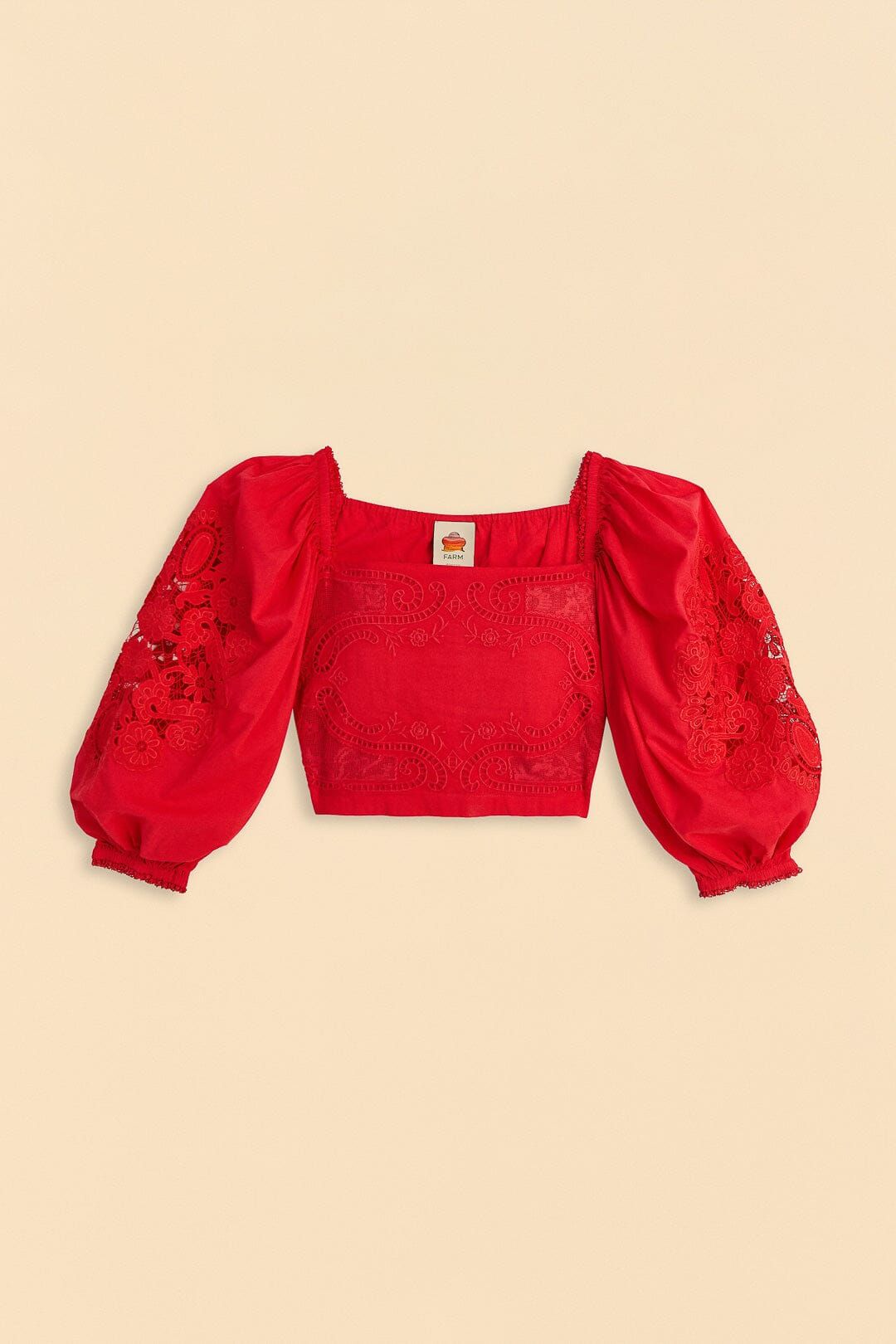 Red Lace Blouse sold by FARM Rio product image thumbnail 6