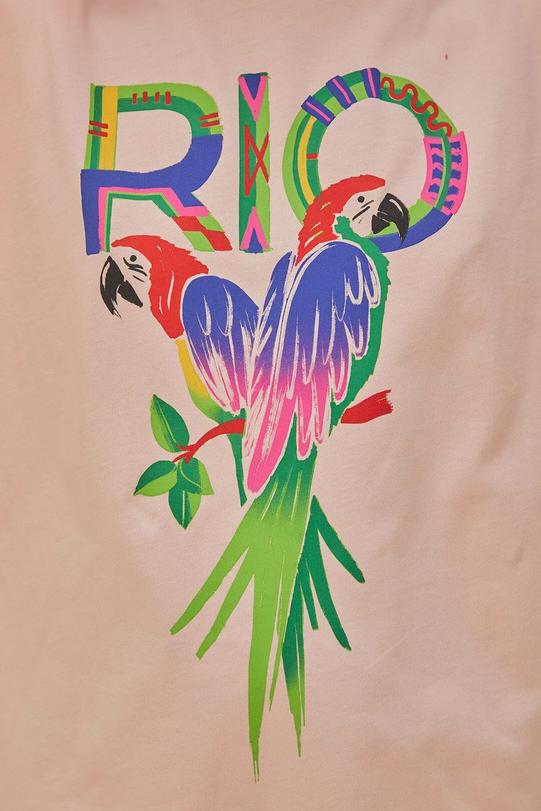 Pink Rio Shoulder Pad Organic Cotton T-Shirt sold by FARM Rio product image thumbnail 5