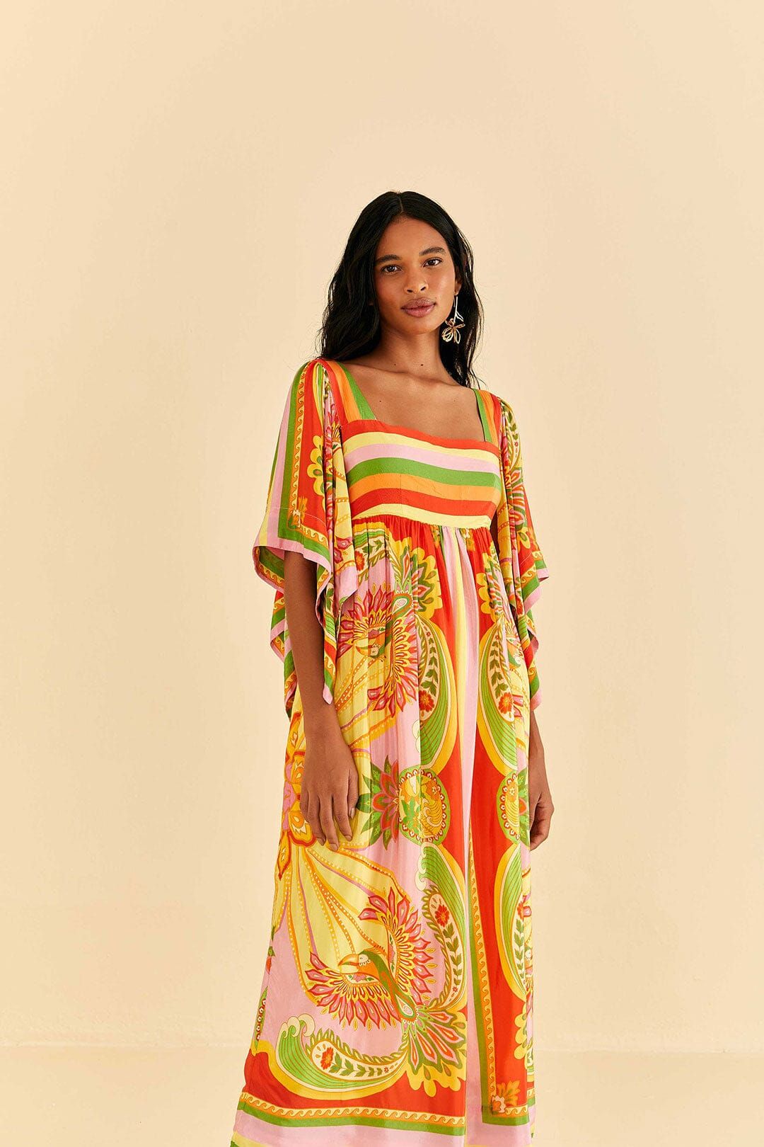 Beach Toucans Scarf Midi Dress sold by FARM Rio product image thumbnail 2