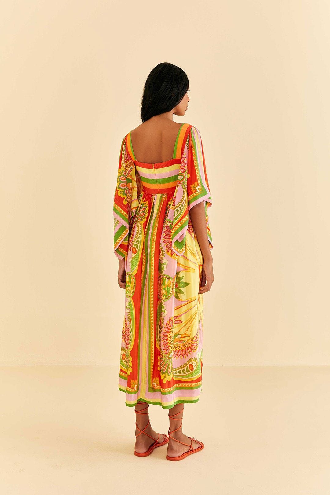 Beach Toucans Scarf Midi Dress sold by FARM Rio product image thumbnail 4
