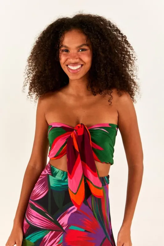 Graphic Monstera Scarf sold by FARM Rio