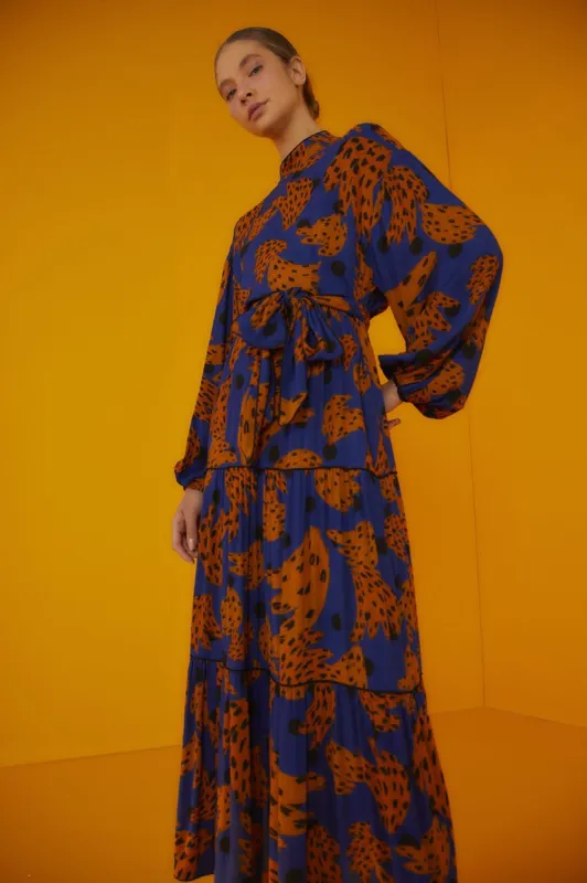 Navy Bananica Maxi Dress sold by FARM Rio