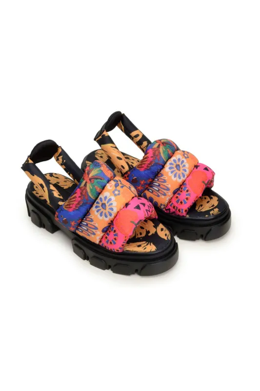 Mixed Prints Puffy Sandal sold by FARM Rio