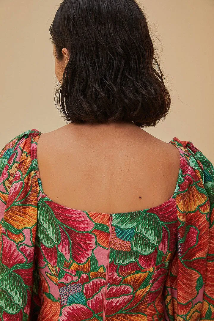 Pink Spring Lenzing™ Ecovero™ Euroflax™ Mini Dress sold by FARM Rio product image thumbnail 4