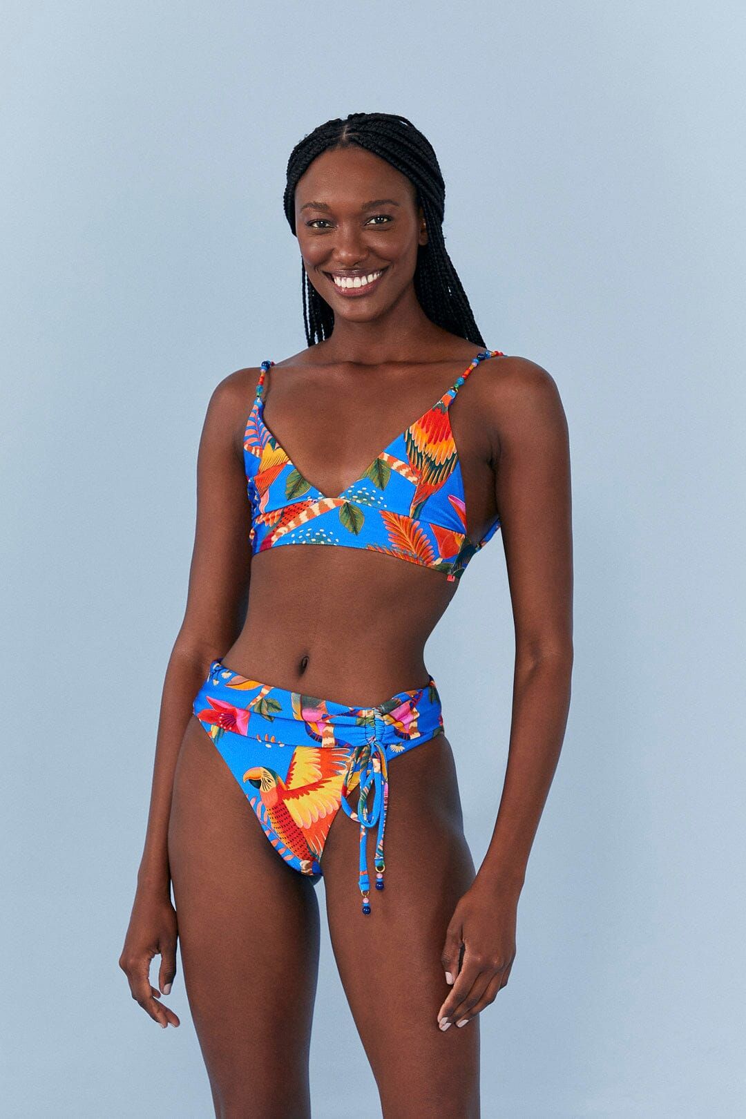 Blue Macaw Party Crochet Bikini Bottom sold by FARM Rio product image thumbnail 3