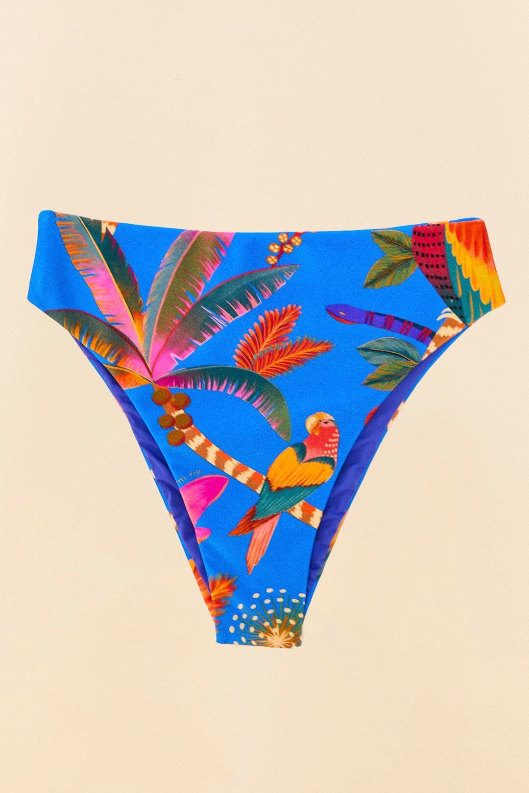 Blue Macaw Party Crochet Bikini Bottom sold by FARM Rio product image thumbnail 6