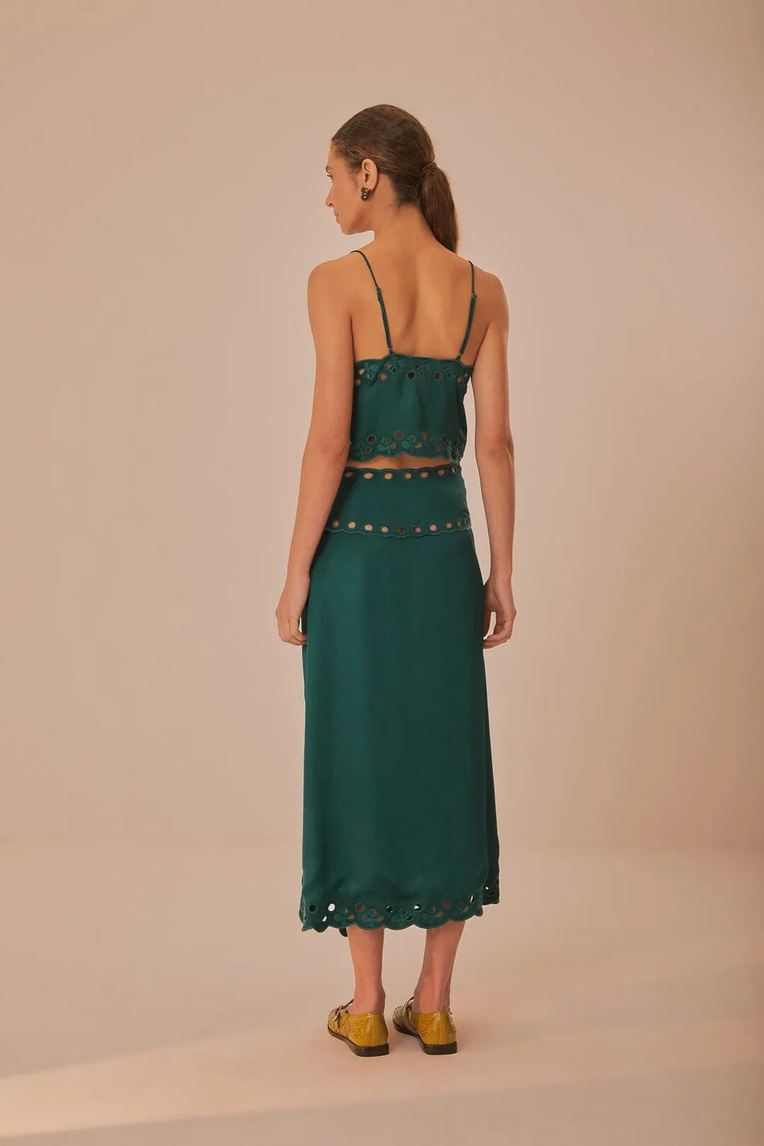 Green Richelieu Midi Skirt sold by FARM Rio product image thumbnail 4