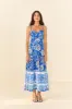 Blue Full Of Flowers Organic Cotton Midi Dress sold by FARM Rio