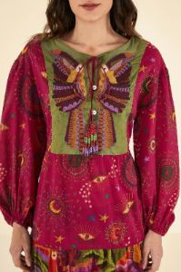 Mixed Prints Embroidered Yoke Maxi Dress sold by FARM Rio