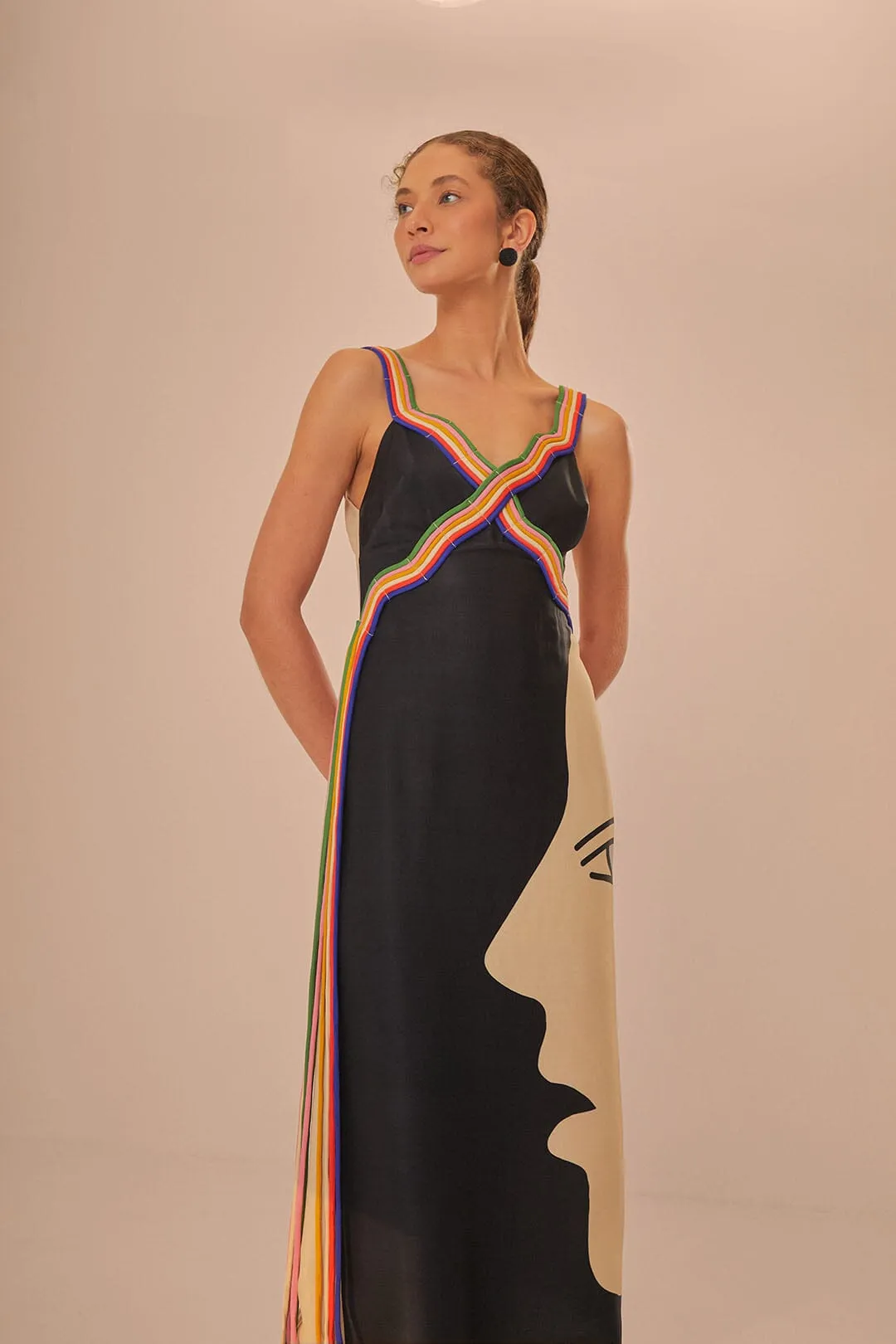 Multicolor Surreal Sleeveless Midi Dress sold by FARM Rio product image thumbnail 2
