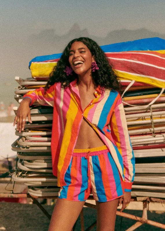 Carioca Stripes Multicolor Max Shirt sold by FARM Rio