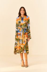 Carioca Lenzing™ Ecovero™ Viscose Midi Dress sold by FARM Rio