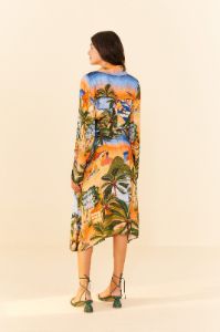 Carioca Lenzing™ Ecovero™ Viscose Midi Dress sold by FARM Rio
