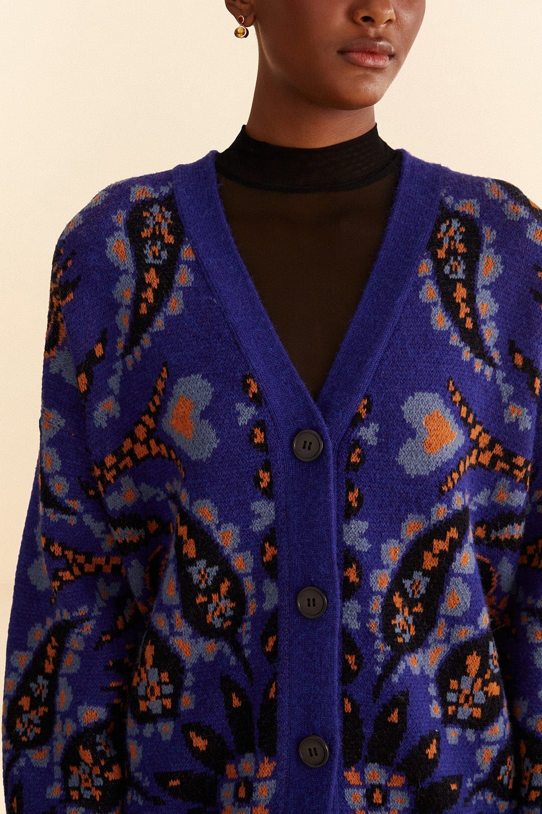 Toucans Scarf Mixed Prints Knit Cardigan sold by FARM Rio product image thumbnail 4
