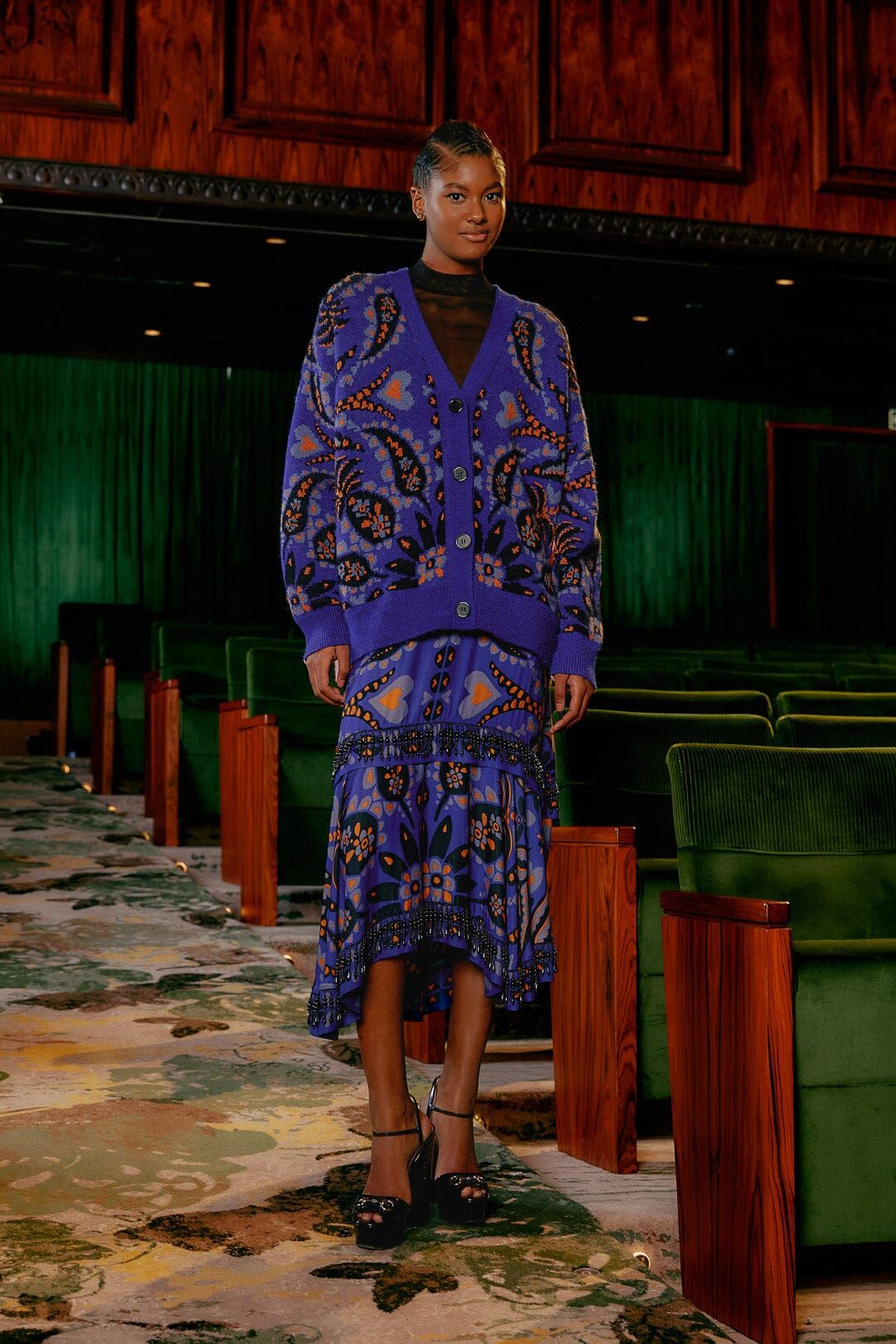 Toucans Scarf Mixed Prints Knit Cardigan sold by FARM Rio product image thumbnail 2