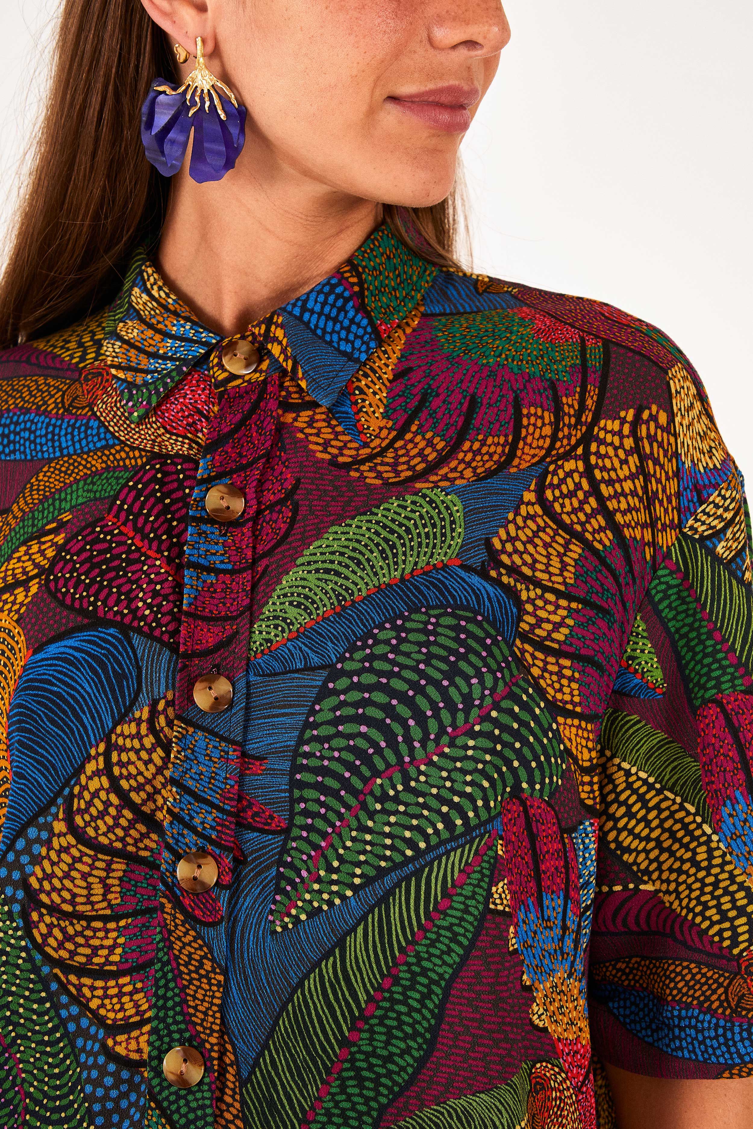 Dotted Macaws Uni Shirt sold by FARM Rio product image thumbnail 5