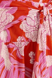 Red Dewdrop Floral Midi Dress sold by FARM Rio
