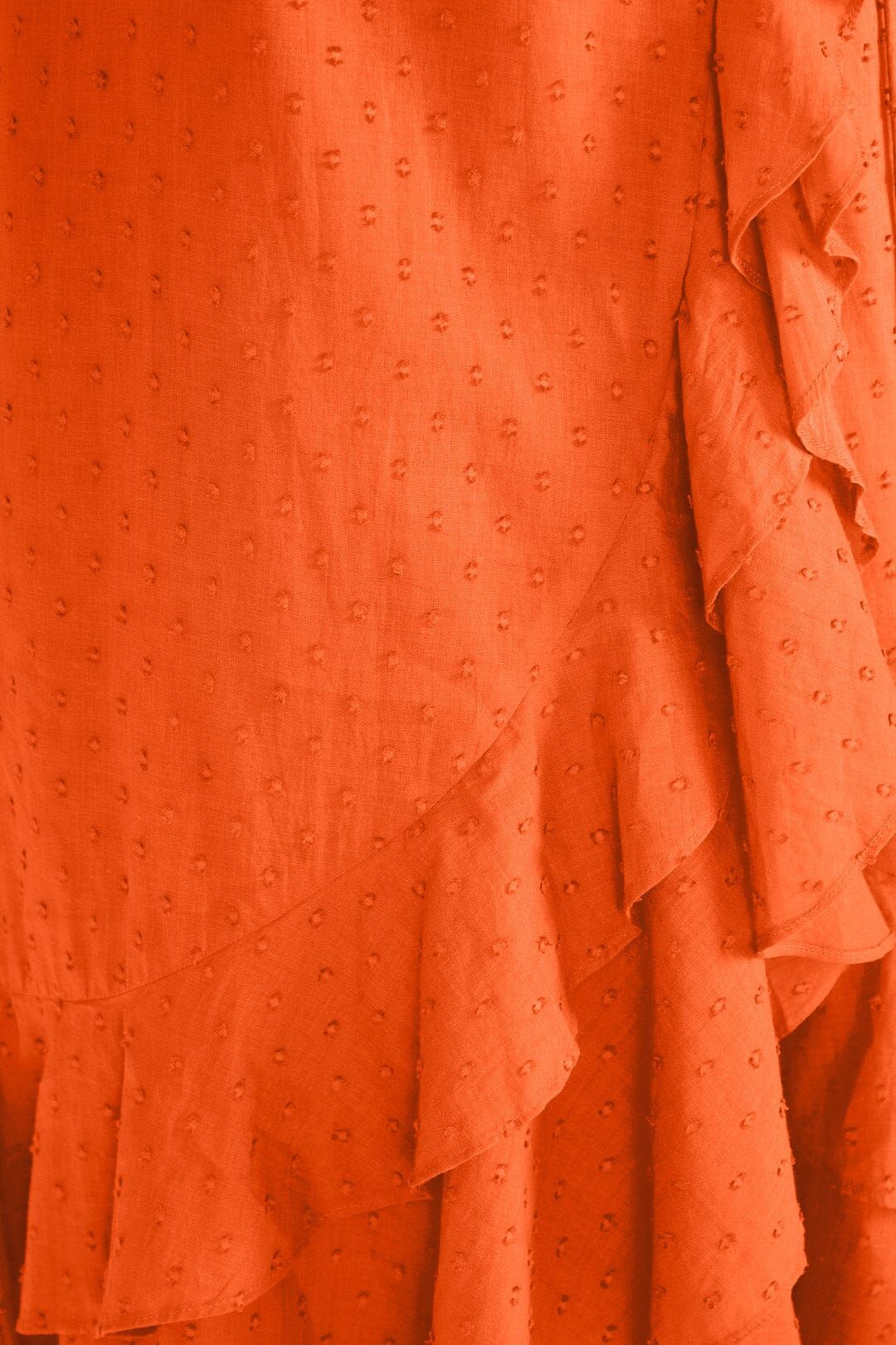 Orange Ruffles Midi Dress sold by FARM Rio product image thumbnail 4