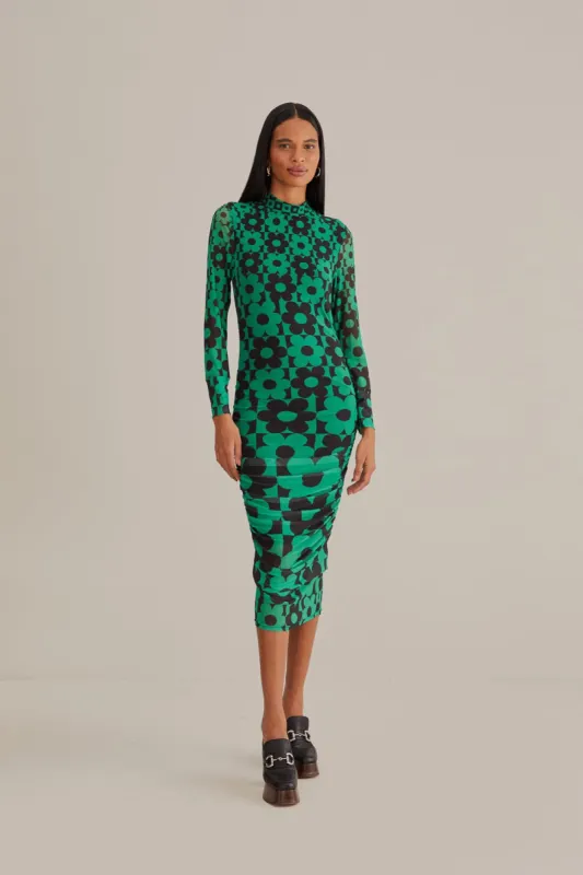 Green Lovedaisy Tulle Midi Dress sold by FARM Rio