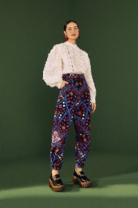 White 3D Stars Blouse sold by FARM Rio