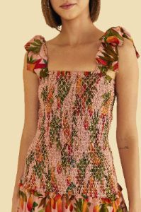 Pink Mango Trees Midi Dress sold by FARM Rio