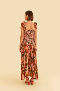 Pink Mango Trees Midi Dress sold by FARM Rio