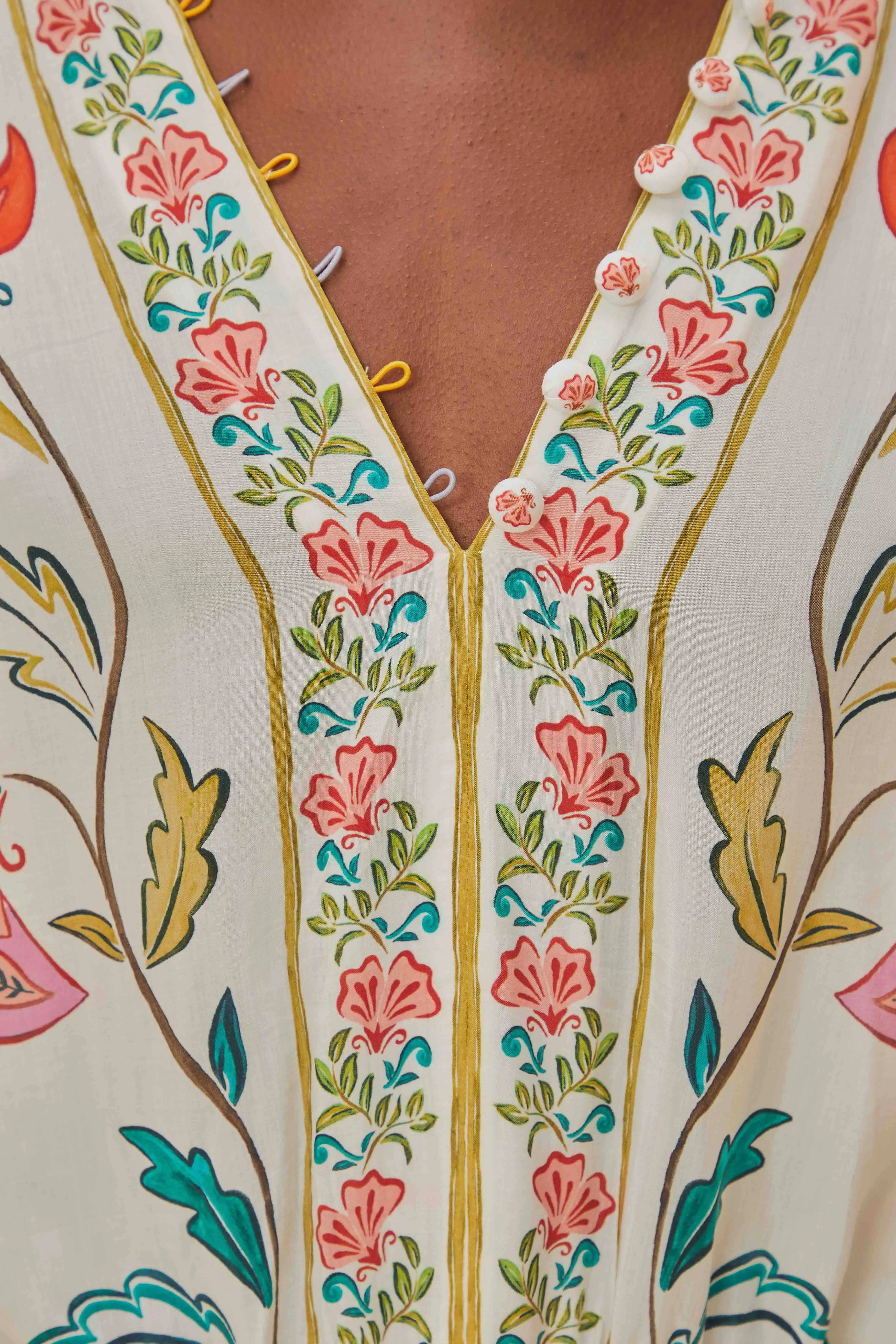 Off-White Insects Floral Bodysuit sold by FARM Rio product image thumbnail 4