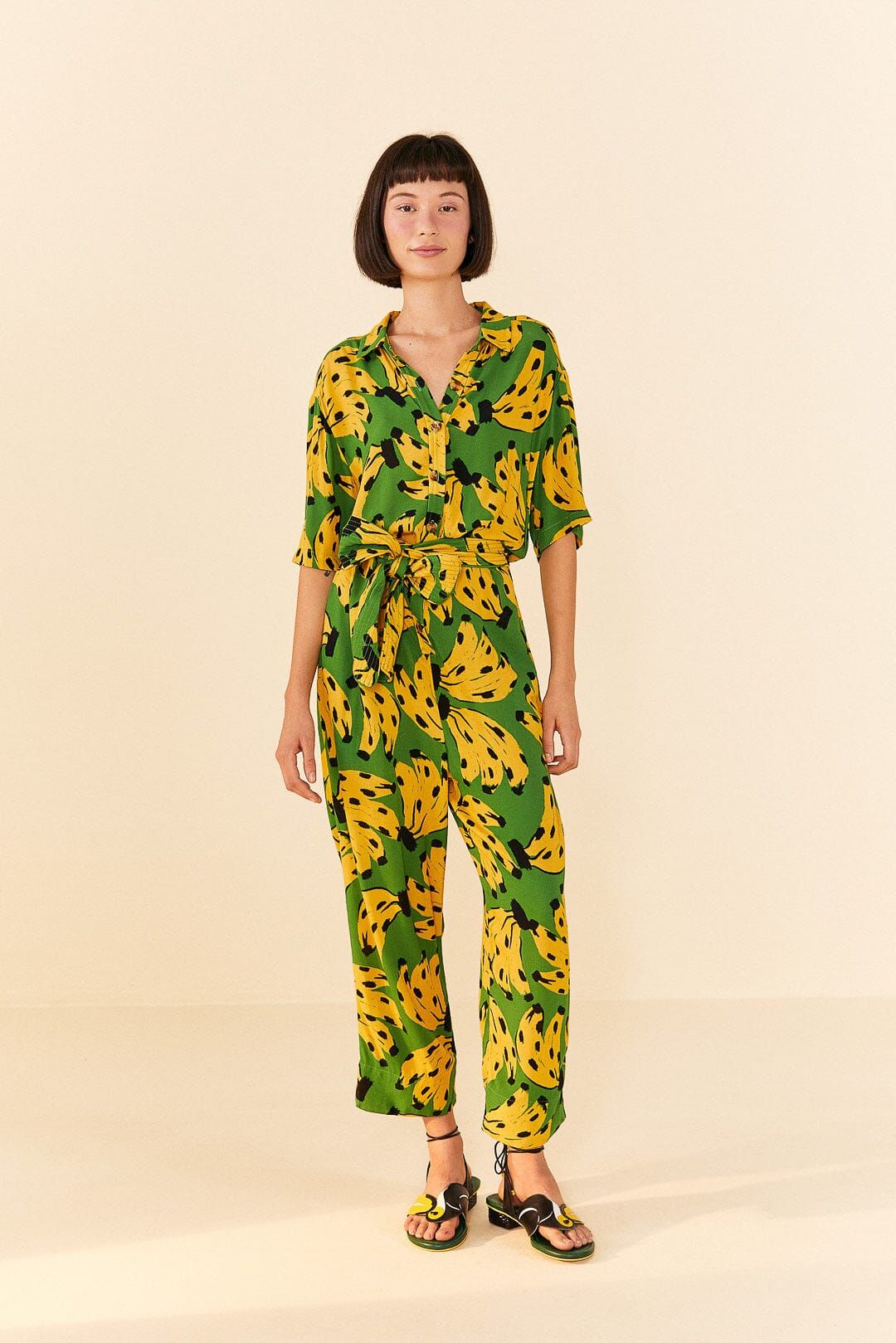 Green Bossa Banana Jumpsuit sold by FARM Rio product image thumbnail 4