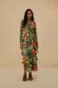 Bird Leaves Sand Tulle Blouse sold by FARM Rio