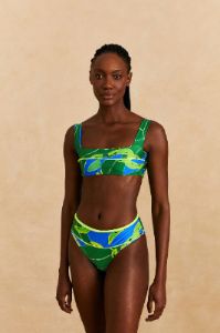 Blue Banana Leaves Bikini Bottom sold by FARM Rio