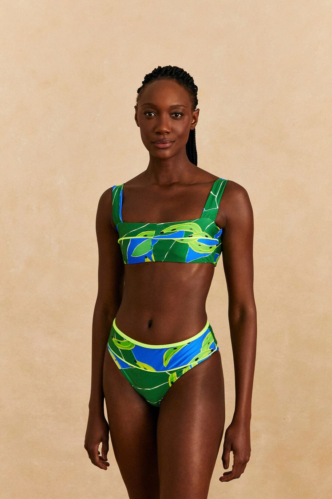 Blue Banana Leaves Bikini Bottom sold by FARM Rio
