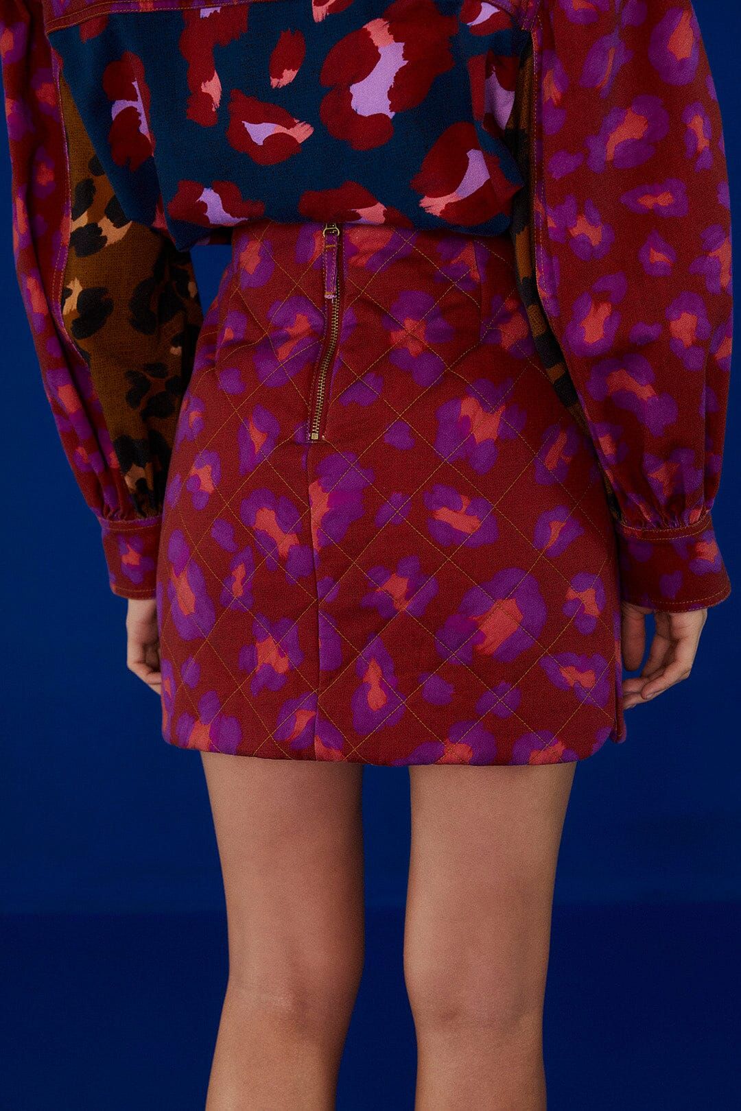 Mixed Leopards Mini Skirt sold by FARM Rio product image thumbnail 2