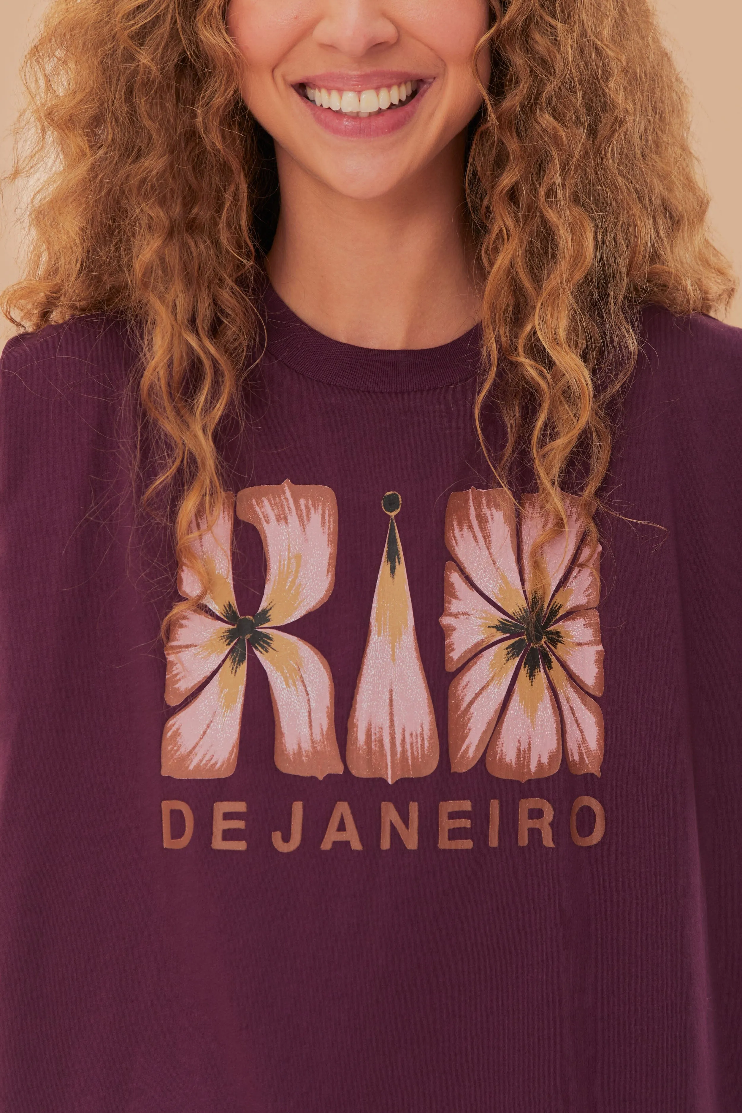 Rio De Janeiro Shoulder Pad Organic Cotton T-Shirt sold by FARM Rio product image thumbnail 3