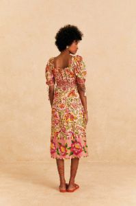 Pink Painted Bananas Midi Dress sold by FARM Rio