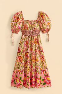 Pink Painted Bananas Midi Dress sold by FARM Rio