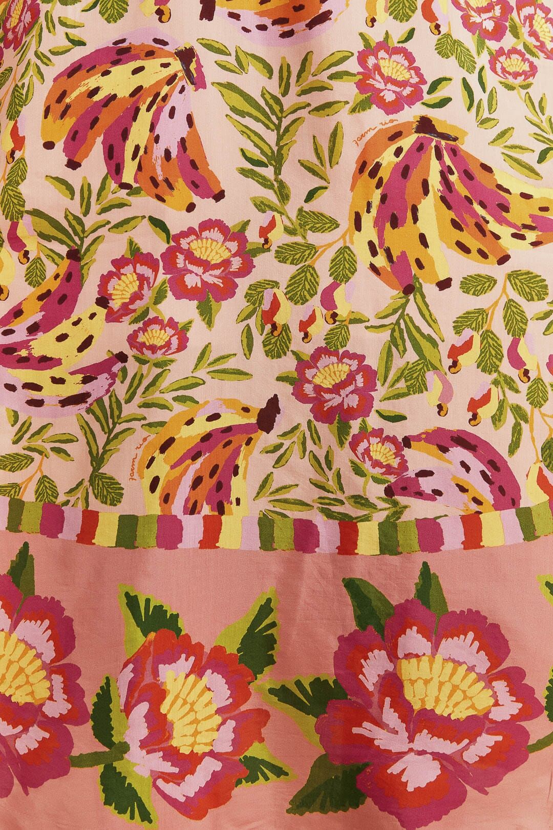 Pink Painted Bananas Midi Dress sold by FARM Rio product image thumbnail 5