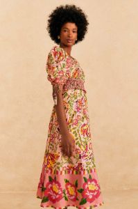 Pink Painted Bananas Midi Dress sold by FARM Rio