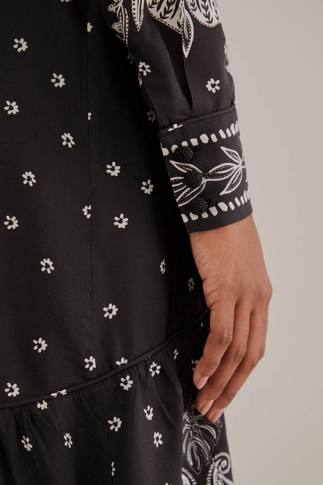 Black Paisley Bloom Maxi Dress sold by FARM Rio product image thumbnail 5