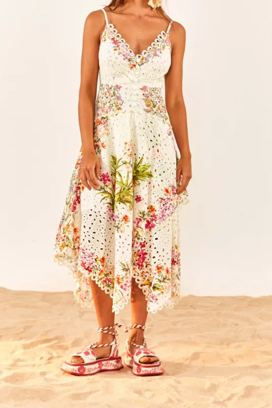 Delicate Forest Scarves Midi Dress sold by FARM Rio