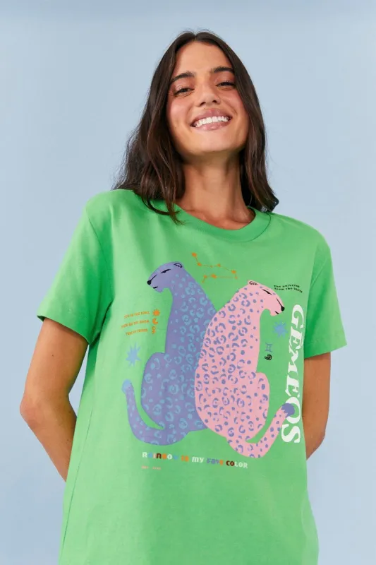 Gemini Zodiac Organic Cotton T-Shirt sold by FARM Rio