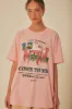 Pink Come To Rio Organic Cotton Relaxed T-Shirt sold by FARM Rio