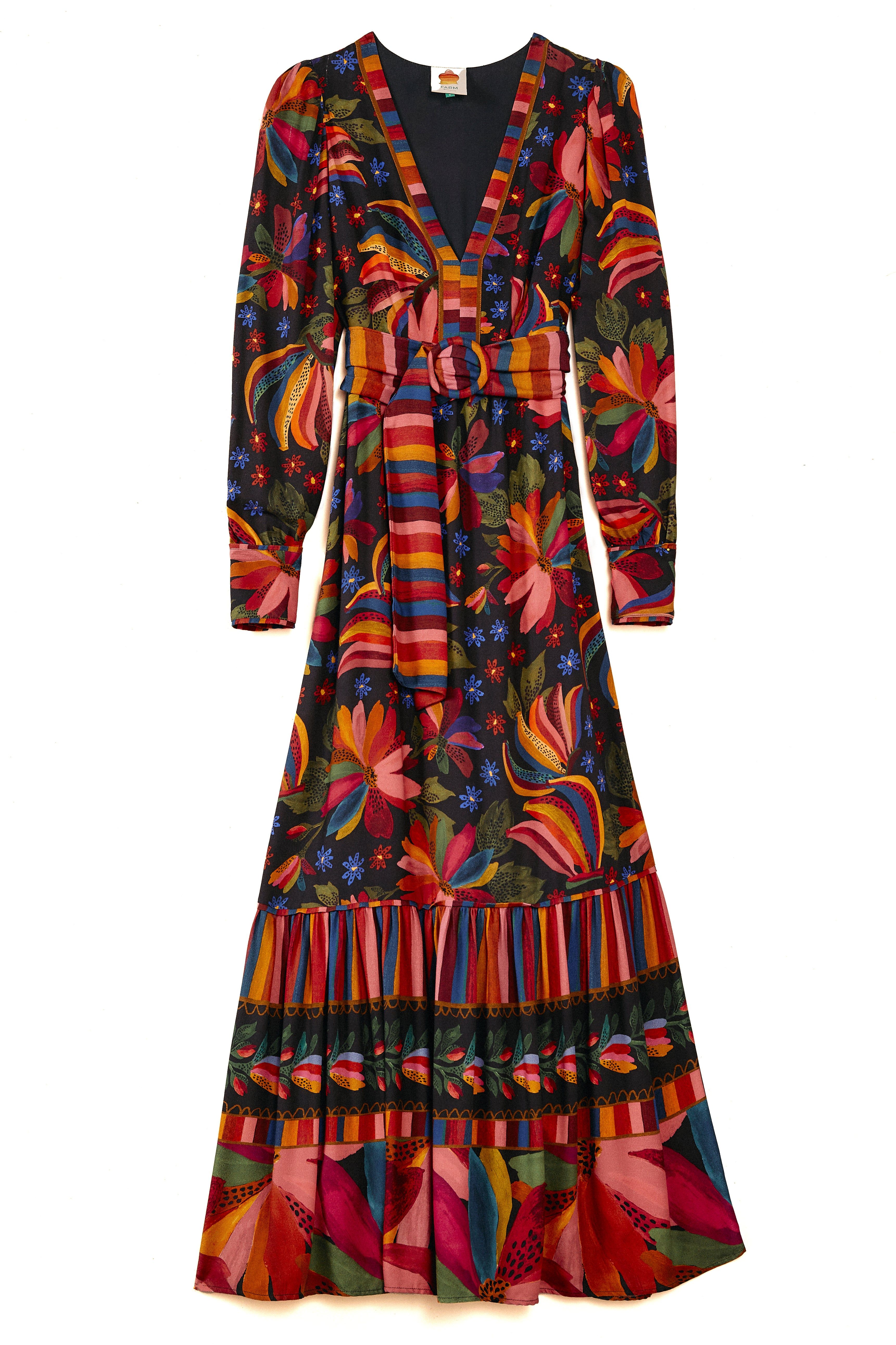 Black Banana Sky Lenzing™ Ecovero™ Viscose Maxi Dress sold by FARM Rio product image thumbnail 6