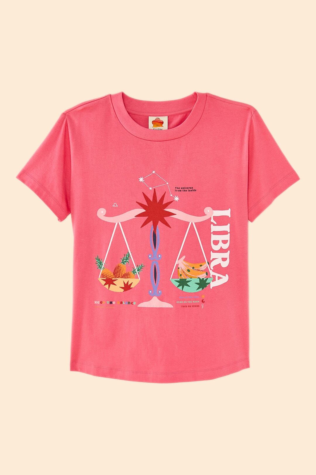 Libra Zodiac Organic Cotton T-Shirt sold by FARM Rio product image thumbnail 5