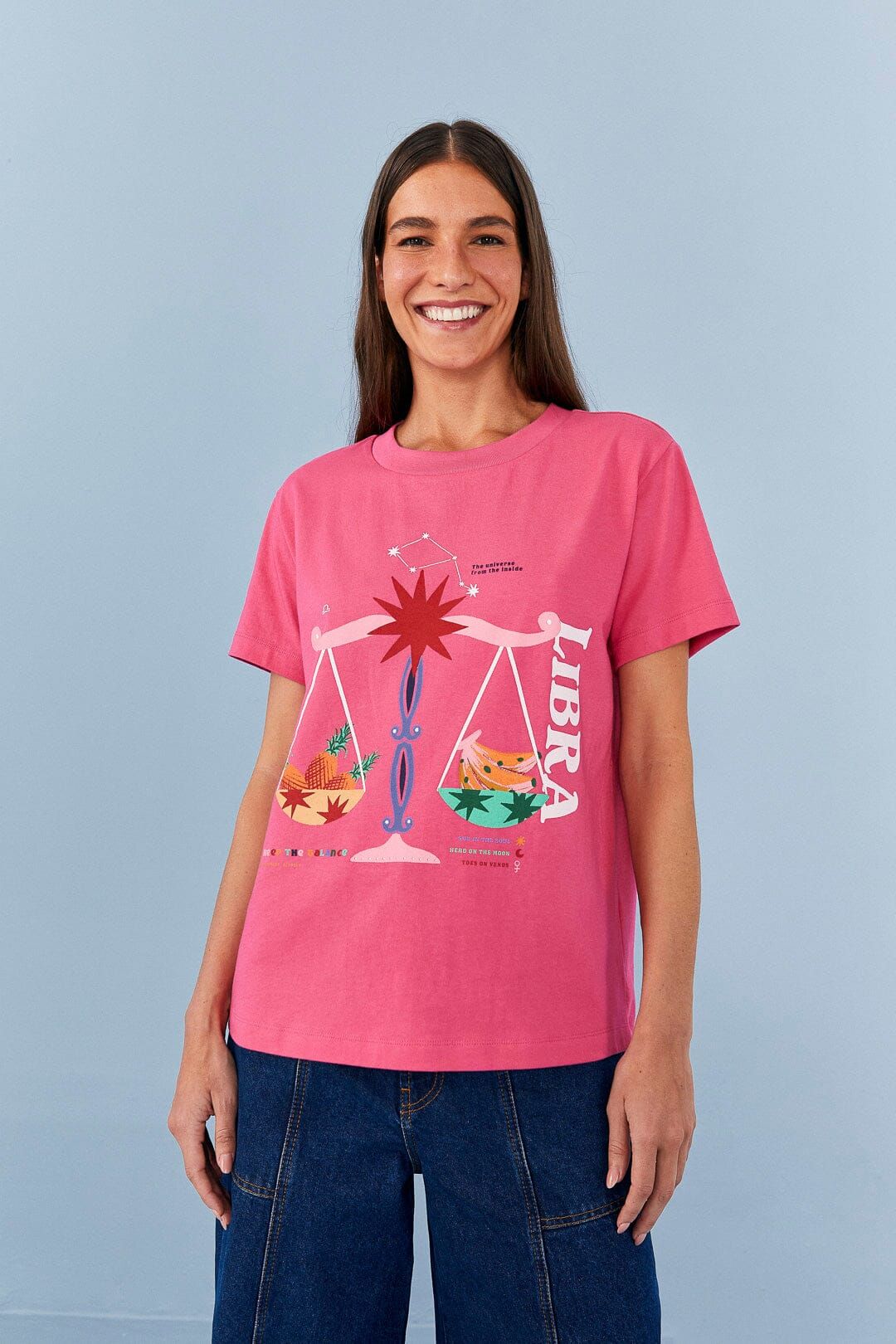 Libra Zodiac Organic Cotton T-Shirt sold by FARM Rio product image thumbnail 2