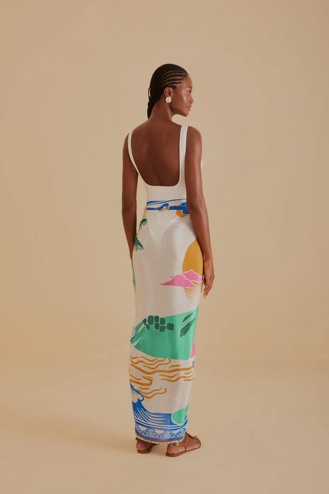 Carioca Posters Sarong sold by FARM Rio product image thumbnail 4