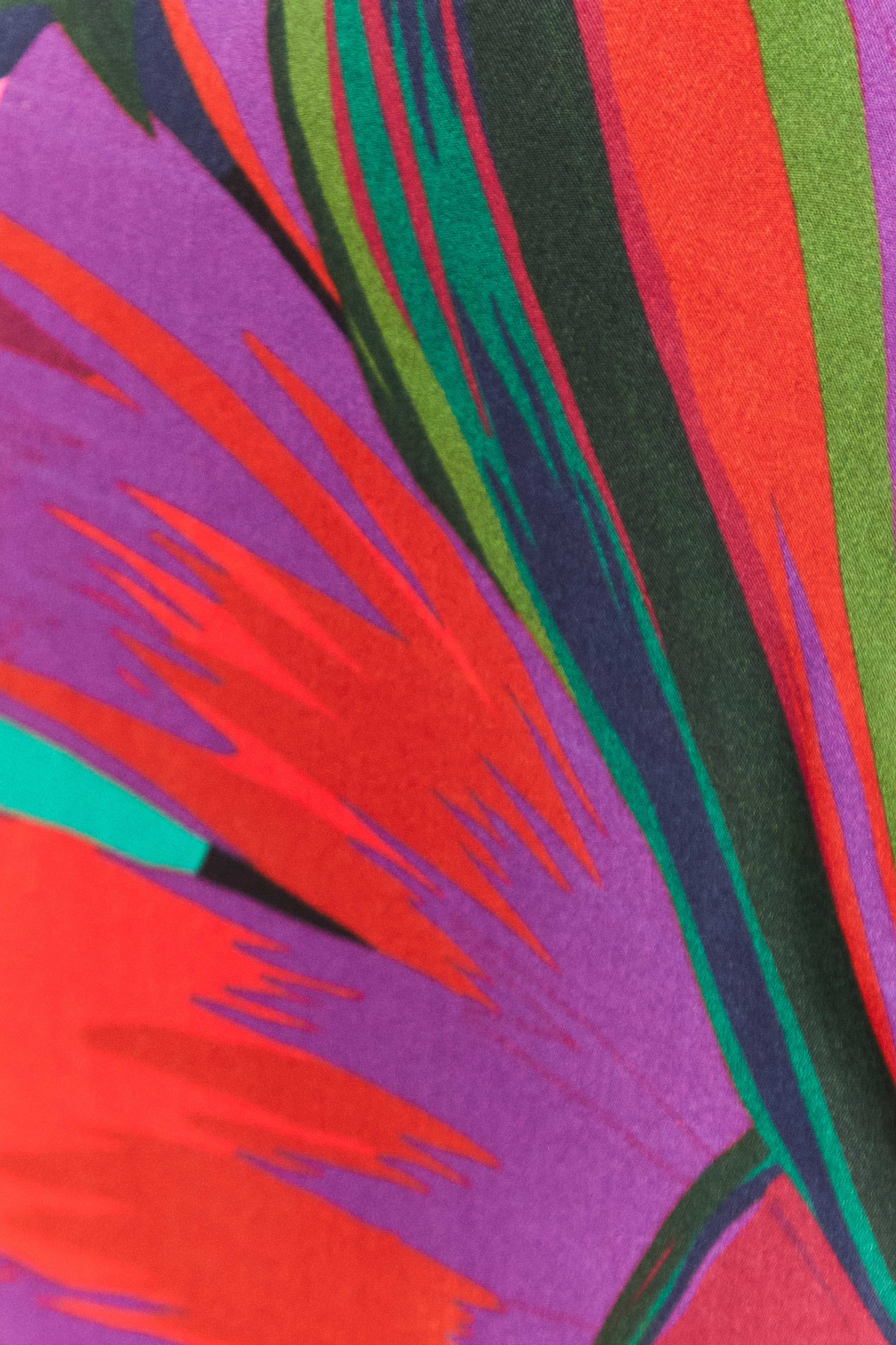 Midnight Leaves Lenzing™ Ecovero™ Viscose Midi Skirt sold by FARM Rio product image thumbnail 5