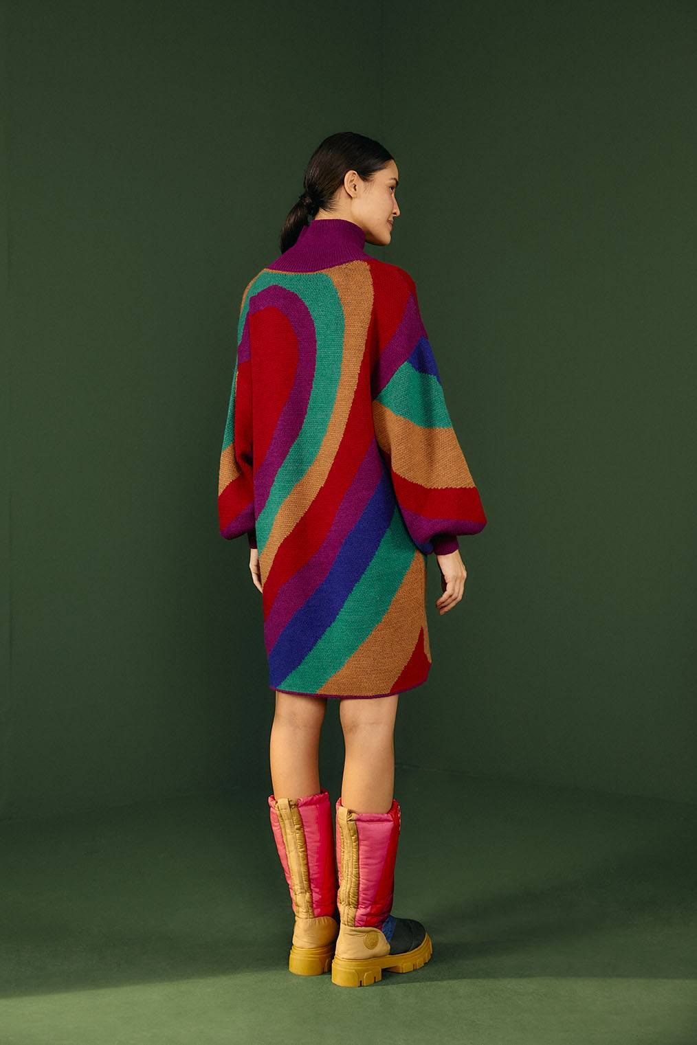 Rainbow Wild Hearts Sweater Dress sold by FARM Rio product image thumbnail 4