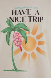 Have A Nice Trip Organic Cotton Fit T-Shirt sold by FARM Rio
